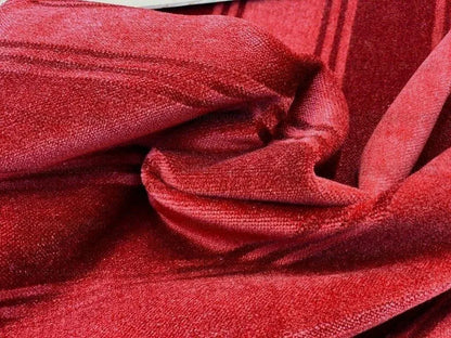 ***sold Out***lee Jofa Westminster Stripe Mohair Silk Velvet Garnet Red Heavy MSRP USD 348/Y