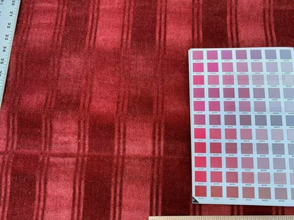 ***sold Out***lee Jofa Westminster Stripe Mohair Silk Velvet Garnet Red Heavy MSRP USD 348/Y