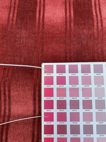 ***sold Out***lee Jofa Westminster Stripe Mohair Silk Velvet Garnet Red Heavy MSRP USD 348/Y