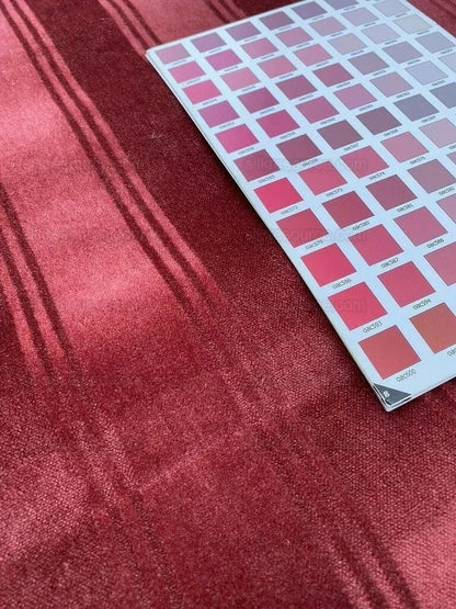 ***sold Out***lee Jofa Westminster Stripe Mohair Silk Velvet Garnet Red Heavy MSRP USD 348/Y