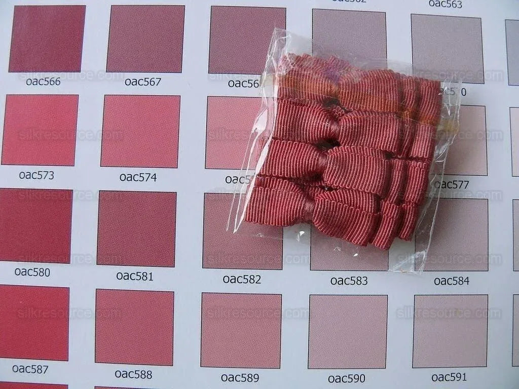 Scalamandre 100% Silk Mini Ribbon In Medium Coral