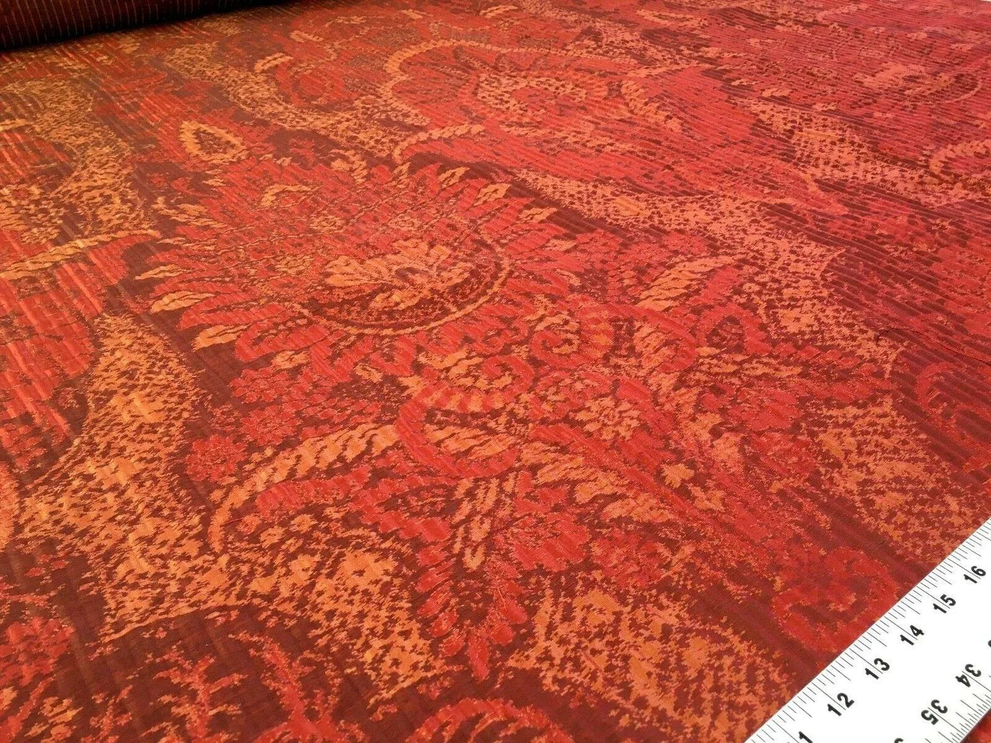 Beacon Hill Izmir Palace Grand Red Silk Damask Huge Rich Red MSRP USD 300/Y