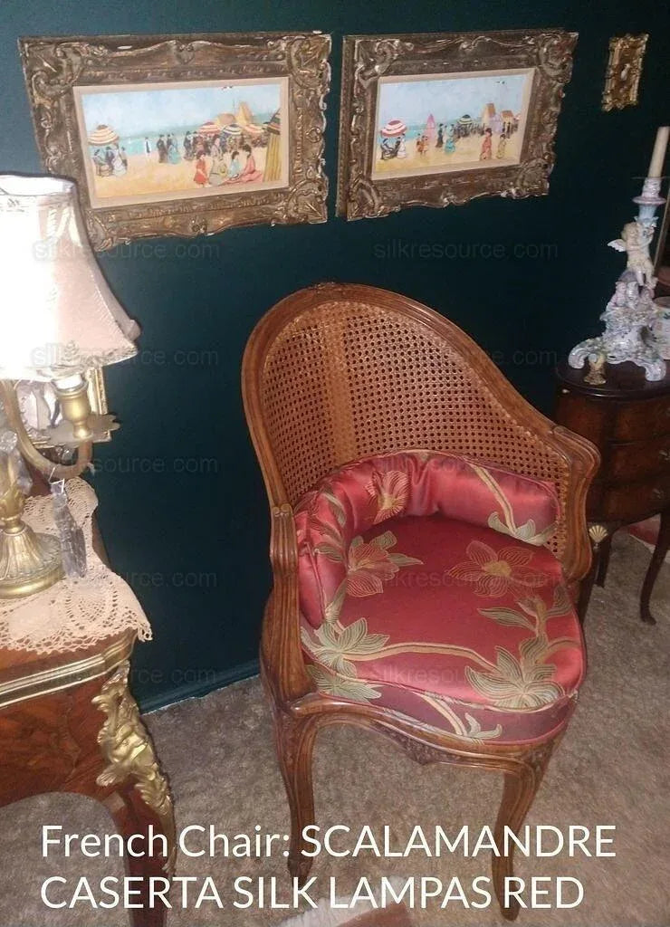 13 Berkbox49 Scalamandre Square Caserta Lampas Beige MSRP USD 496/yard