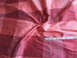 DAZZLING! PINK & RASPBERRY 100% SILK TAFFETA SQAURE