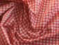 Scalamandre "Dorine" 100%Silk Red And White Minicheck GINGHAM