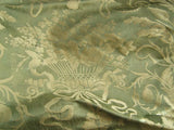 Cowtan &Tout ""Dauphin Silk"100%Silk Lampas Baby Green &Ivory