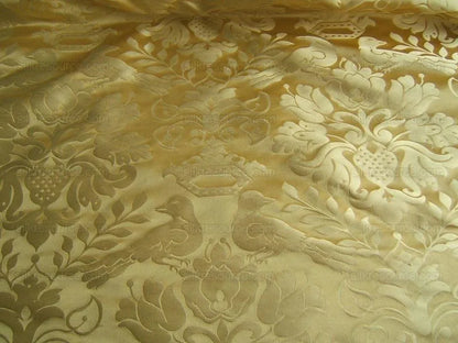 Special Order By yard Scalamandre 100%silk Love Bird Sun Yellow Gold MSRP USD 748/Y