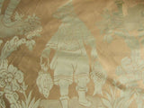 Scalamandre Yang Tze Chinoisery Silk Toile Pea Celadon MSRP$259/