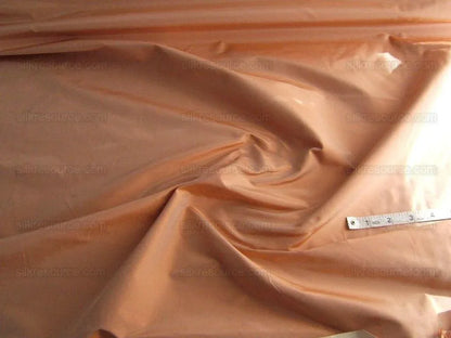 Scalamandre 100%Silk Taffeta Jiucy Peach Rose With Silver Shot