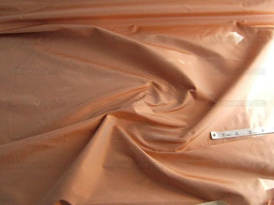 Scalamandre 100%Silk Taffeta Jiucy Peach Rose With Silver Shot