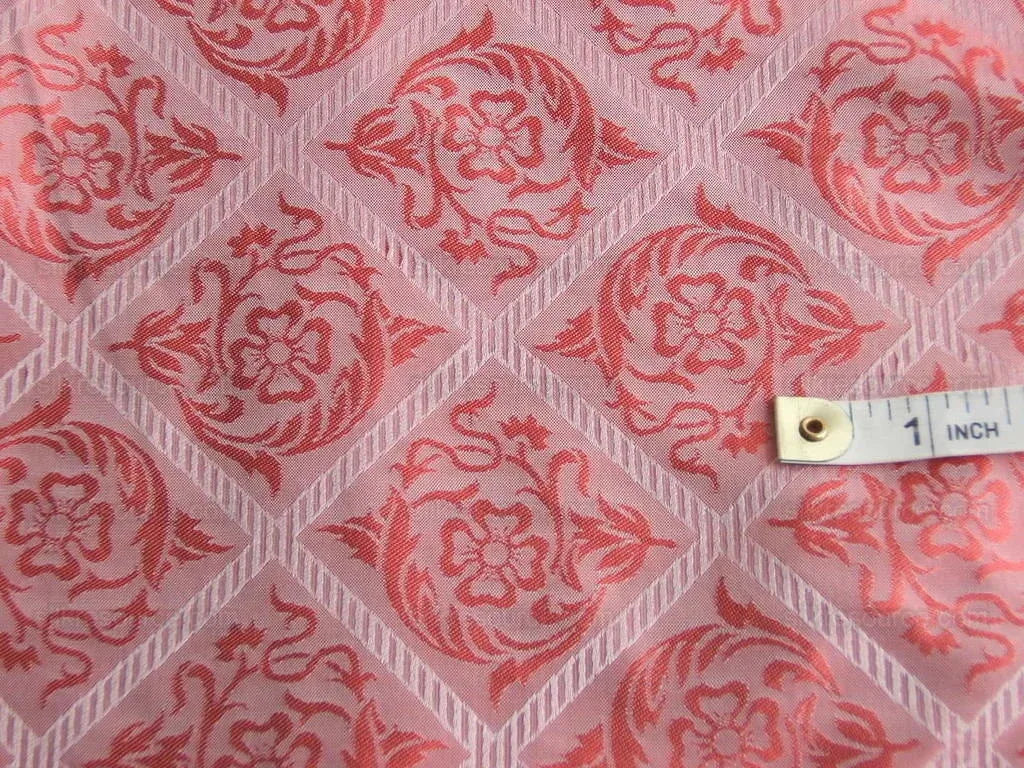 Baranzelli/Scalamandre Lachenel 100% Silk Pink Lampas
