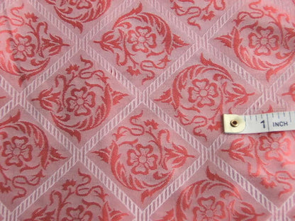 Baranzelli/Scalamandre Lachenel 100% Silk Pink Lampas