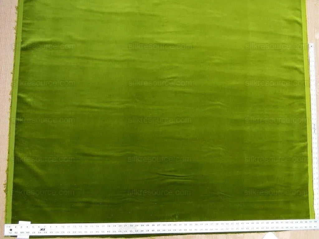 2y Scalamandre Indus Velvet Olive Supple Italy MSRP USD 240/Y Wrinkles