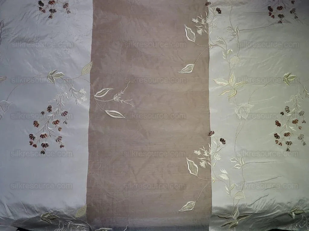 Scalamandre Parvati Silk Organza Sheer Embroidery Floral Dress - Moonlight Wedding Gown