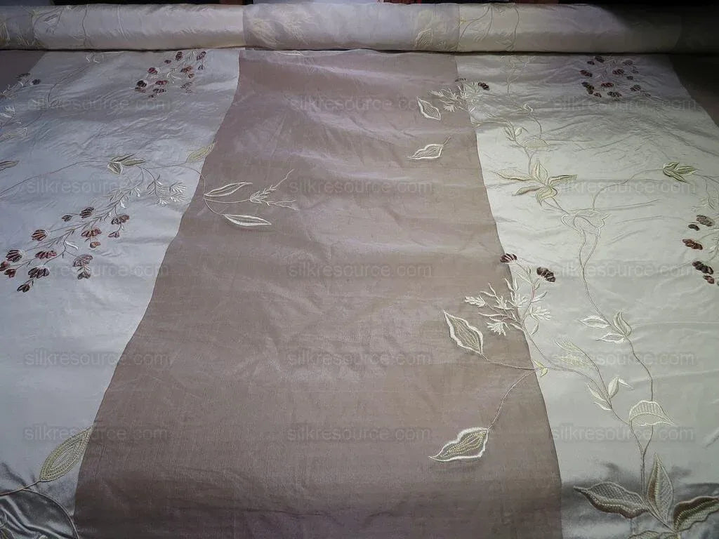 Scalamandre Parvati Silk Organza Sheer Embroidery Floral Dress - Moonlight Wedding Gown