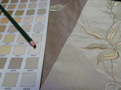 Scalamandre Parvati Silk Organza Sheer Embroidery Floral Dress - Moonlight Wedding Gown