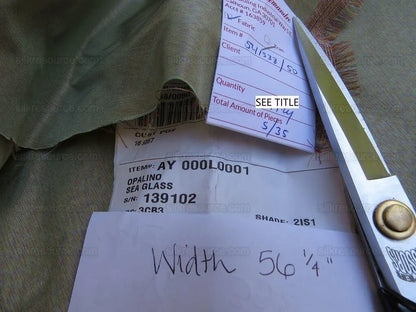 Bty Scalamandre Opalino "seaglass" 100% Silk MSRP USD 212