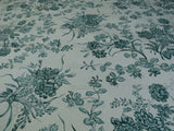 BTY SCALAMANDRE VALENCAY GREEN FRENCH TOILE CREAM MSRP$132/Y