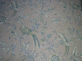 SCALAMANDRE "AVIARY" BIRD WALLPAPER BLUE GREY SINGLE roll