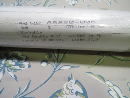 Scalamandre "aviary" Bird Chinoiserie Wallpaper Blue Grey Single Roll