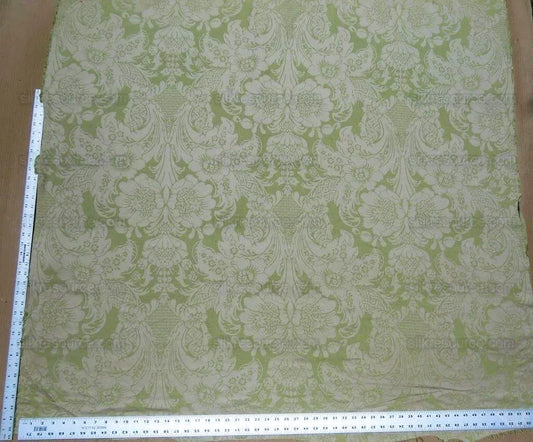 By YARD High End Celery Green Light Fresh Pistachio Beige Artichoke Damask Cotton#1576