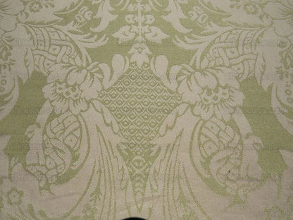 HIEND 25.5Y CELERY GREEN LT. PISTACHIO BEIGE DAMASK COTTON#1576