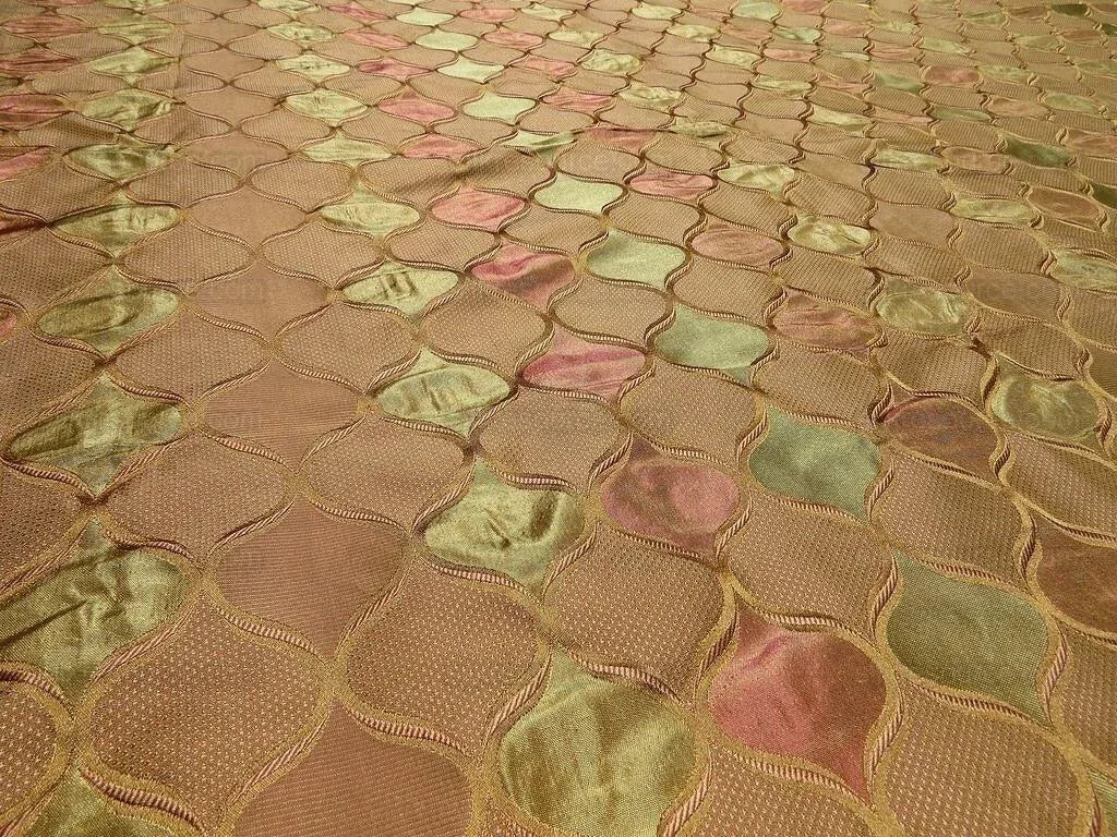 By Yd Robert Allen Treasured Time Pink Green Sand Silk MSRP USD 124/y Special Order