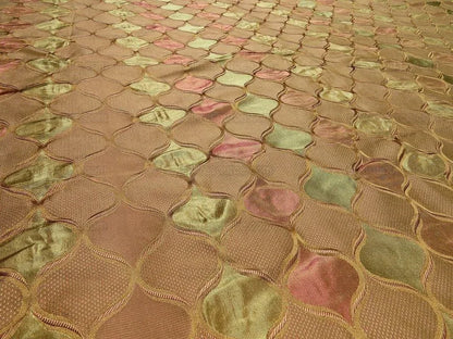 By Yd Robert Allen Treasured Time Pink Green Sand Silk MSRP USD 124/y Special Order