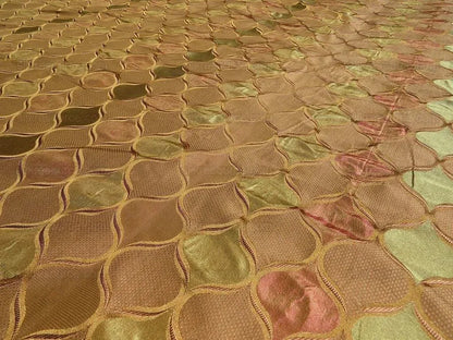 By Yd Robert Allen Treasured Time Pink Green Sand Silk MSRP USD 124/y Special Order