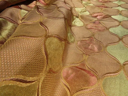 By Yd Robert Allen Treasured Time Pink Green Sand Silk MSRP USD 124/y Special Order