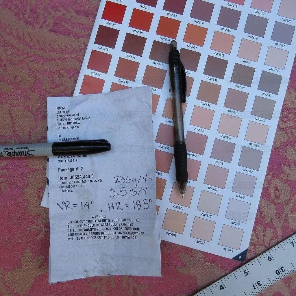 By Yd Lee Jofa Mandalay In Rose Red Pink Silk Damask MSRP USD 284/Y