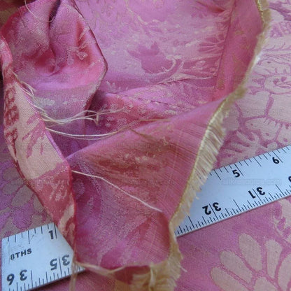 By Yd Lee Jofa Mandalay In Rose Red Pink Silk Damask MSRP USD 284/Y