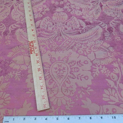 By Yd Lee Jofa Mandalay In Rose Red Pink Silk Damask MSRP USD 284/Y