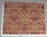 BY YD LEE JOFA/G.P. & J BAKER CHINESE DAMASK SILK TOMATO RED