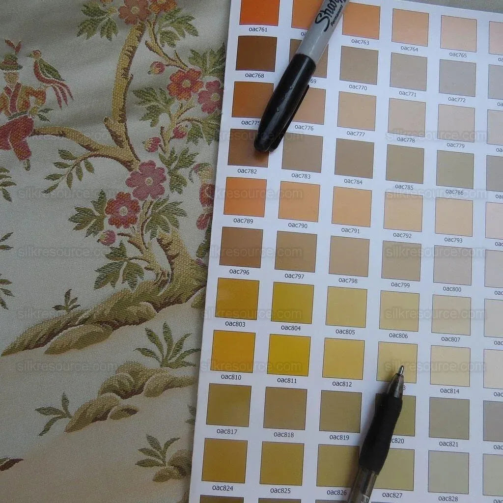 2.5y Kravet Couture Silk Garden Joy In Spring Flower Bird Chinoiserie MSRP USD 432/Y