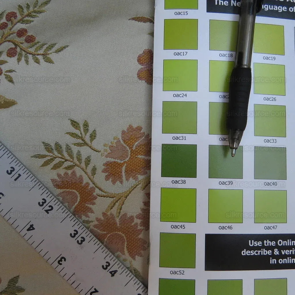 2.5y Kravet Couture Silk Garden Joy In Spring Flower Bird Chinoiserie MSRP USD 432/Y