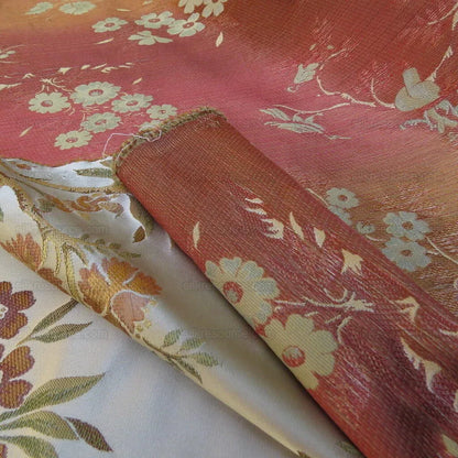 2.5y Kravet Couture Silk Garden Joy In Spring Flower Bird Chinoiserie MSRP USD 432/Y