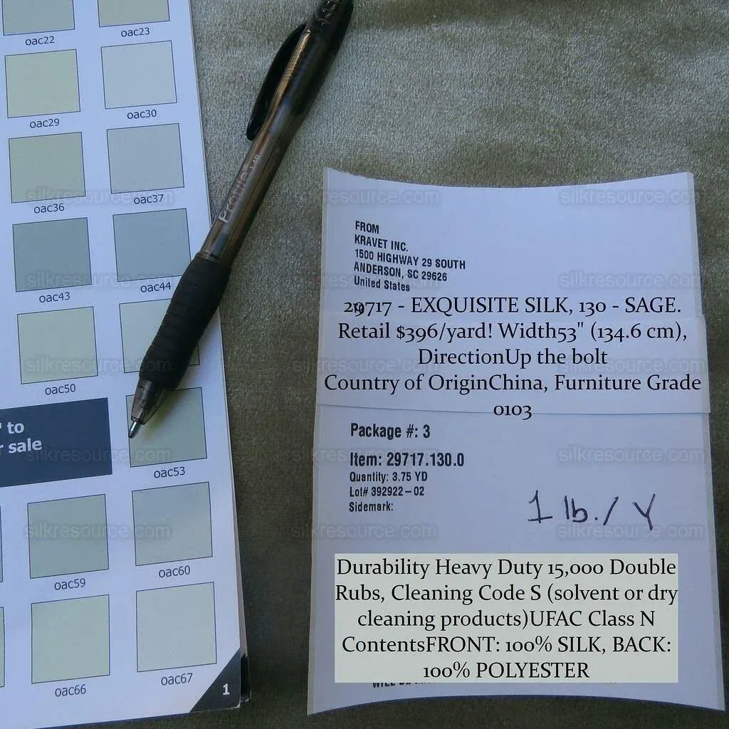 By Yd Lee Jofa Exquisite Silk Velvet Sage Green Taupe MSRP USD 396/Y