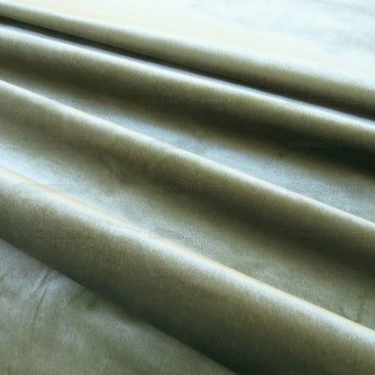 By Yd Lee Jofa Exquisite Silk Velvet Sage Green Taupe MSRP USD 396/Y