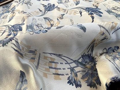 Bty Brunschwig &amp; Fils Little Wren Silk Lampas Porcelain MSRP USD 896Y