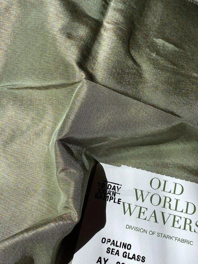 Bty Scalamandre Opalino "seaglass" 100% Silk MSRP USD 212