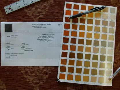 Bty Kravet Artisan Pleat Garnet 100% Silk MSRP USD 268/y