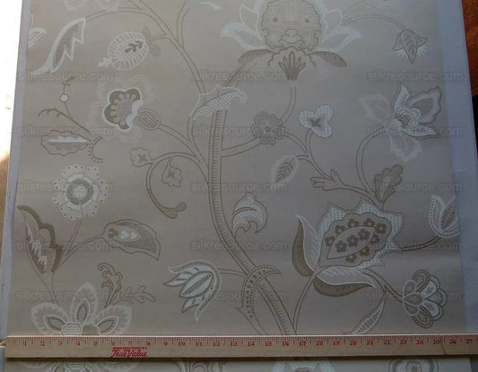 Lee Jofa Baker Holcott Linen/ivory Beige Art Nouveau Tree of Life Wallpaper from UK Double Roll MSRP$130
