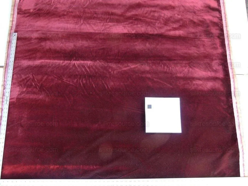 Lee Jofa Devine Silk Velvet Bordeaux Burgundy RedMSRP USD 298/y