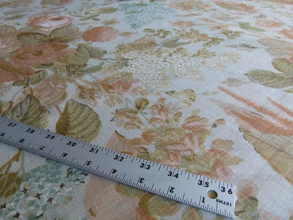 14.86Y Lee Jofa Clarendon Linen Print Floral MSRP 276/Y