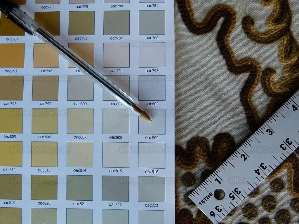 By Yd Lee Jofa Jardin Crewel Olive Green Gold Wool Cotton Jacobean Art Nouveau Sunflower MSRP USD 399/Y