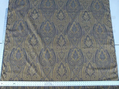 By Yard Lee Jofa Sarsen Paisley Sapphire Blue Silk/cotton Damask Renaissance MSRP USD 176/y
