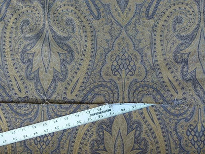 By Yard Lee Jofa Sarsen Paisley Sapphire Blue Silk/cotton Damask Renaissance MSRP USD 176/y