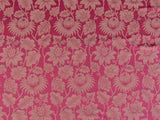 By Yd Lee Jofa G P & J Baker Hanbury Weave Red Woven Floral Art Nouveau Cotton MSRP USD 190/y