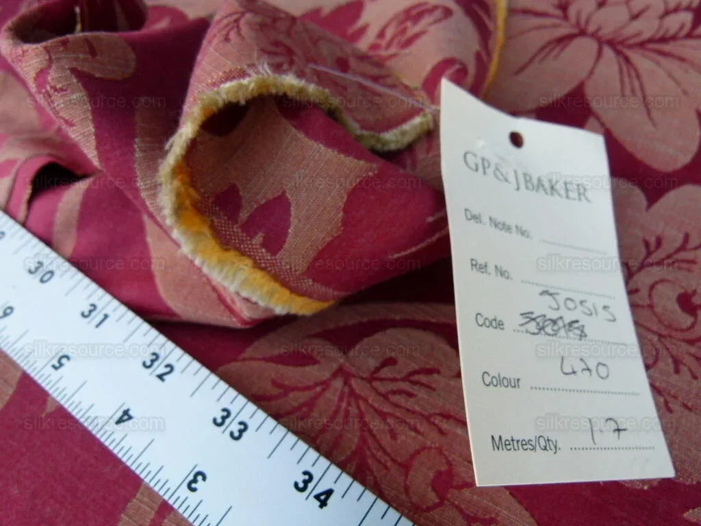 By Yd Lee Jofa G P &amp; J Baker Hanbury Weave Cream White Art Nouveau Cotton MSRP USD 190/y